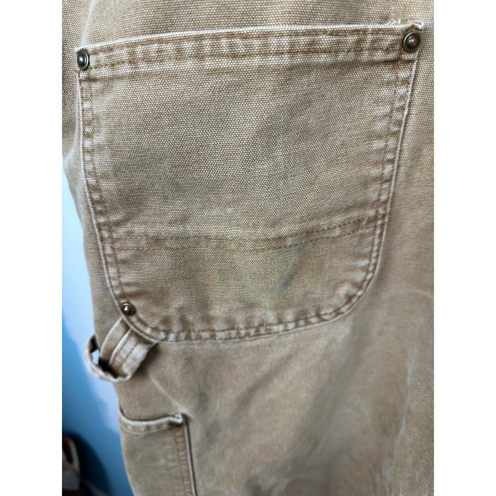 Carharttt Vintage R06 211 Men's double-knee bib overalls duck canvas 50 x 32 - Picture 8 of 11